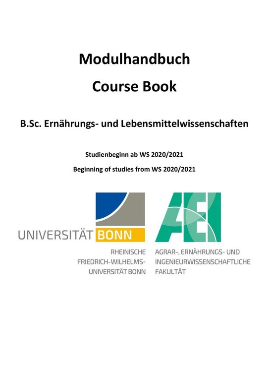 Modulhandbuch B.Sc. ELW 2020