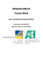Modulhandbuch M.Sc. NPW 2020