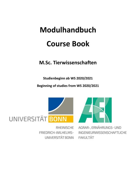 Modulhandbuch M.Sc. TW 2020