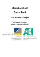 Modulhandbuch M.Sc. Planetary Health