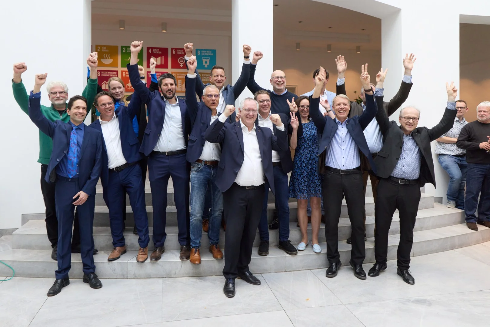 Eight Clusters of Excellence for Bonn (from left to right):