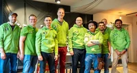 The team at Pheno-Inspect GmbH led by CTO Dr. Philipp Lottes (fifth from left) and CGO Dr. Josef Exler (fourth from left).