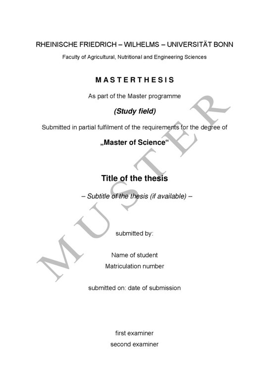 Final Thesis Front Page and Declaration